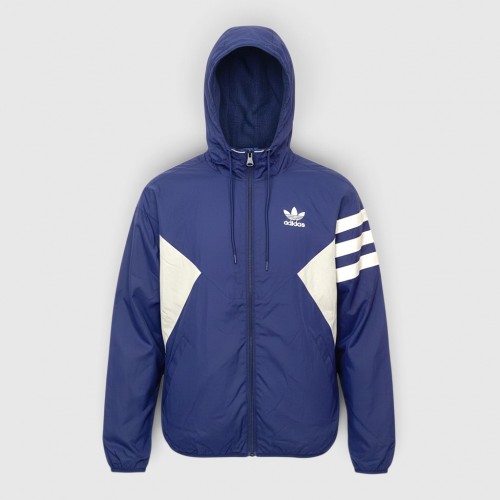 Adidas Originals Asymmetrical Big Trefoil Windbreaker Jacket / Pre Owned